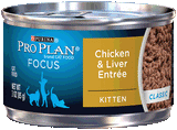 Proplan Kitten Canned Chicken & Liver Entrée 85g x 24 Tins