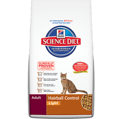Hills Science Diet Feline Hairball Control Light  1.59kg