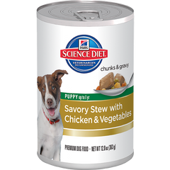 Hills Science Diet Savory Stew Puppy Chicken & Vegetables 363g x 12