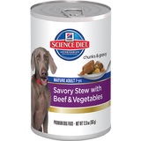Hills Science Diet Savory Stew Mature Adult Beef & Vegetables 363g x 12