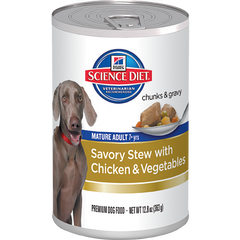 Hills Science Diet Savory Stew Mature Adult Chicken & Vegetables 363g x 12