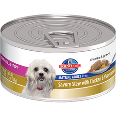 Hills Science Diet Savory Stew Mature Adult Small & Toy Breed Chicken & Vegetables 156g x 12