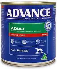 Advance Adult Dog Beef & Liver 700g 12/tray