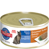 Hills Science Diet Feline Mature Gourmet Turkey Entrée 156g x 24